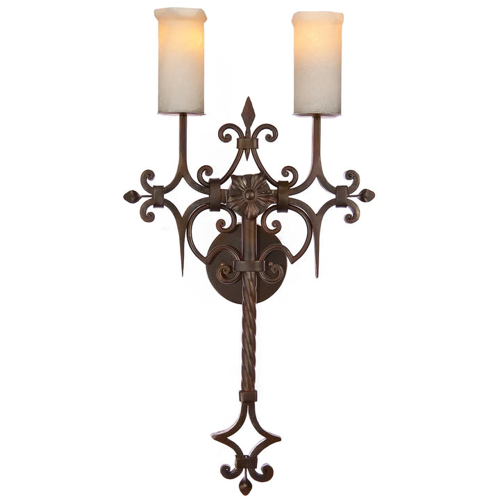 The Sierra Royale Dual Onyx Wall Sconce
