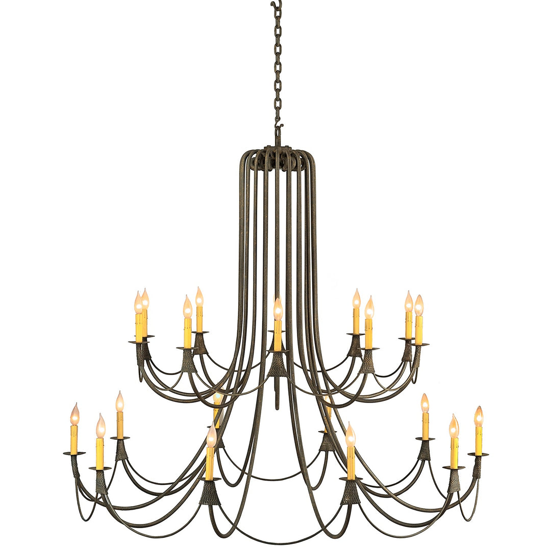 1403 – Wrought Iron Artisan Chandelier