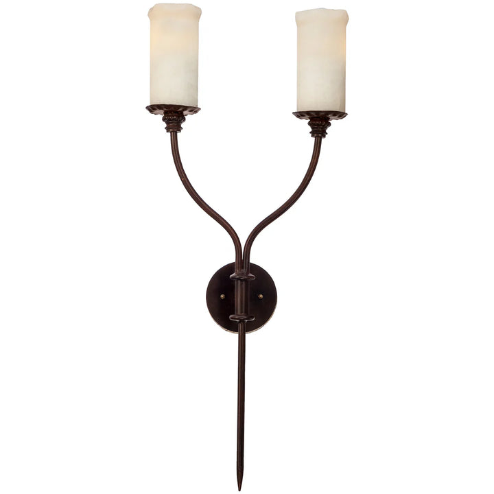 The Redstone Ridge Dual Onyx Wall Sconce