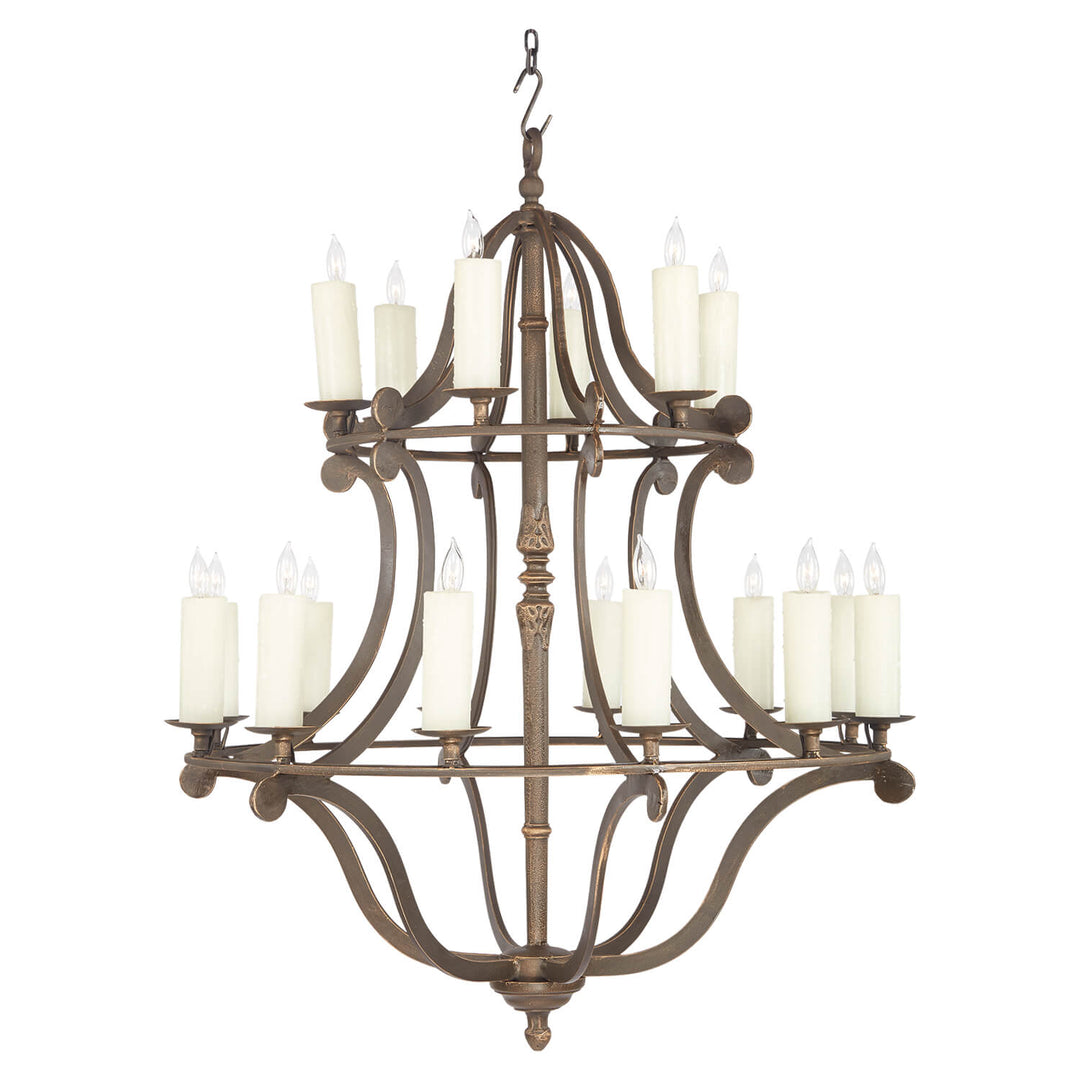 18 Light Beverly Iron Chandelier