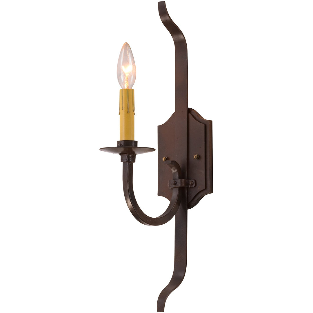 1832 Forged Iron Wall Sconce
