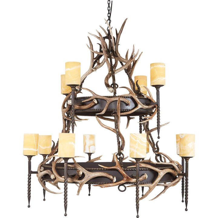 The Sierra Crest Antler Chandelier