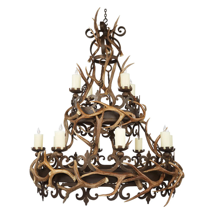 The Grand Mesa Estate Antler Chandelier