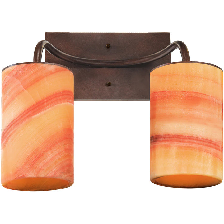 The Sedona Onyx Two-Light Vanity Light