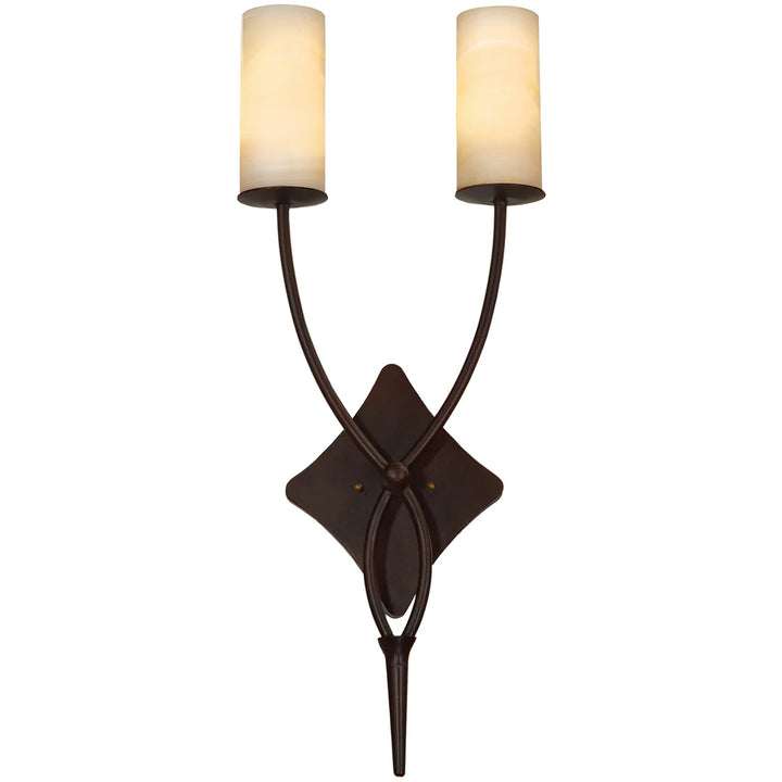 The Sierra Onyx Double Column Wall Sconce