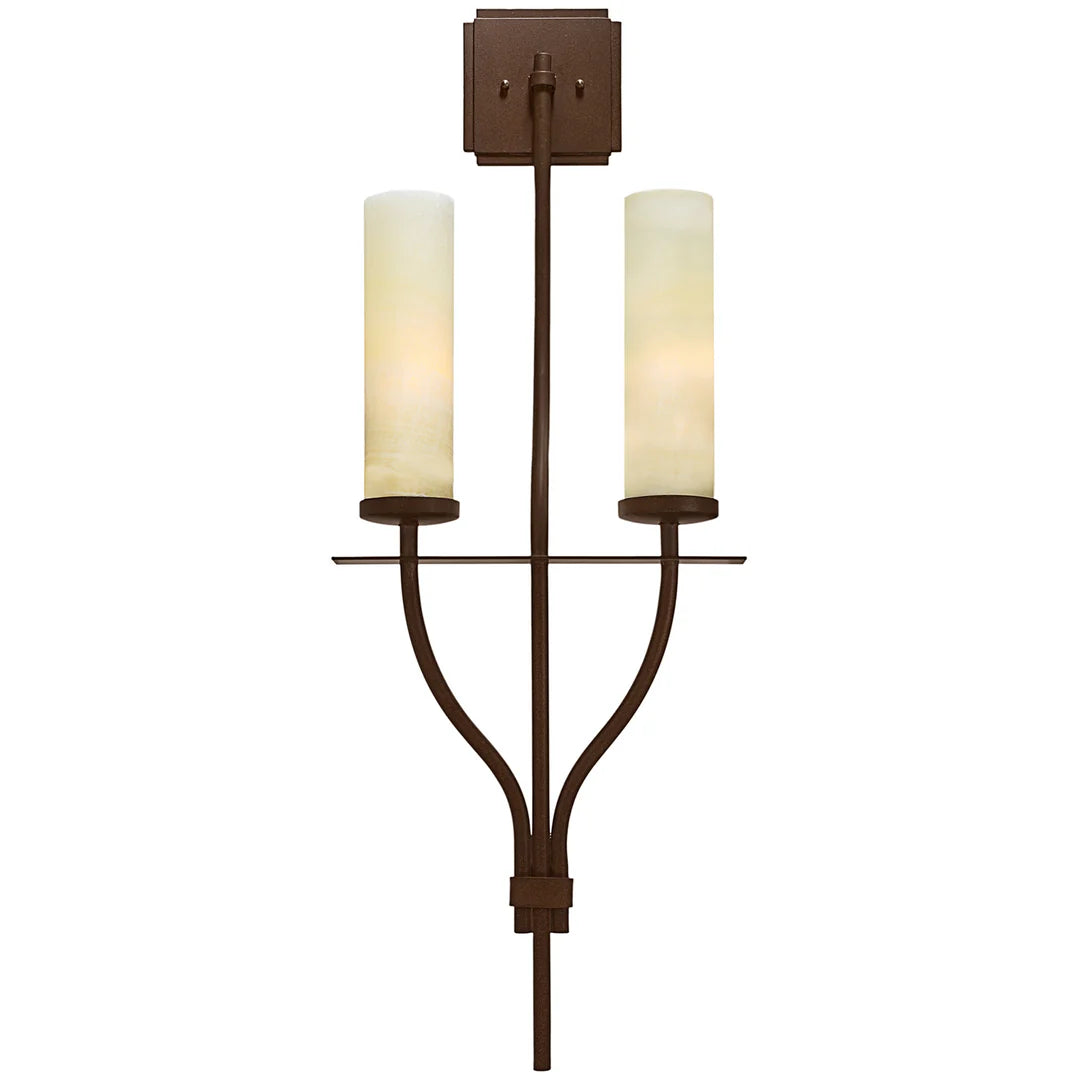The Caldera Onyx Triple Column Wall Sconce