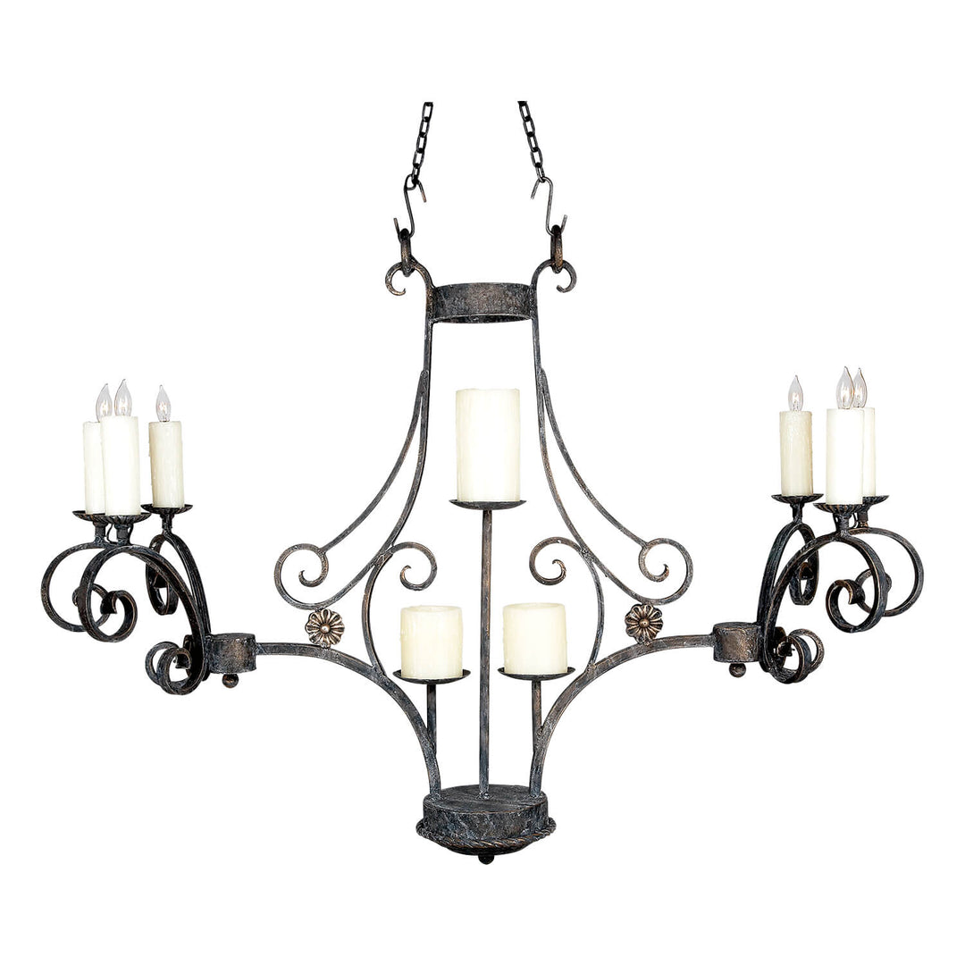 9 Light Giovani Iron Chandelier