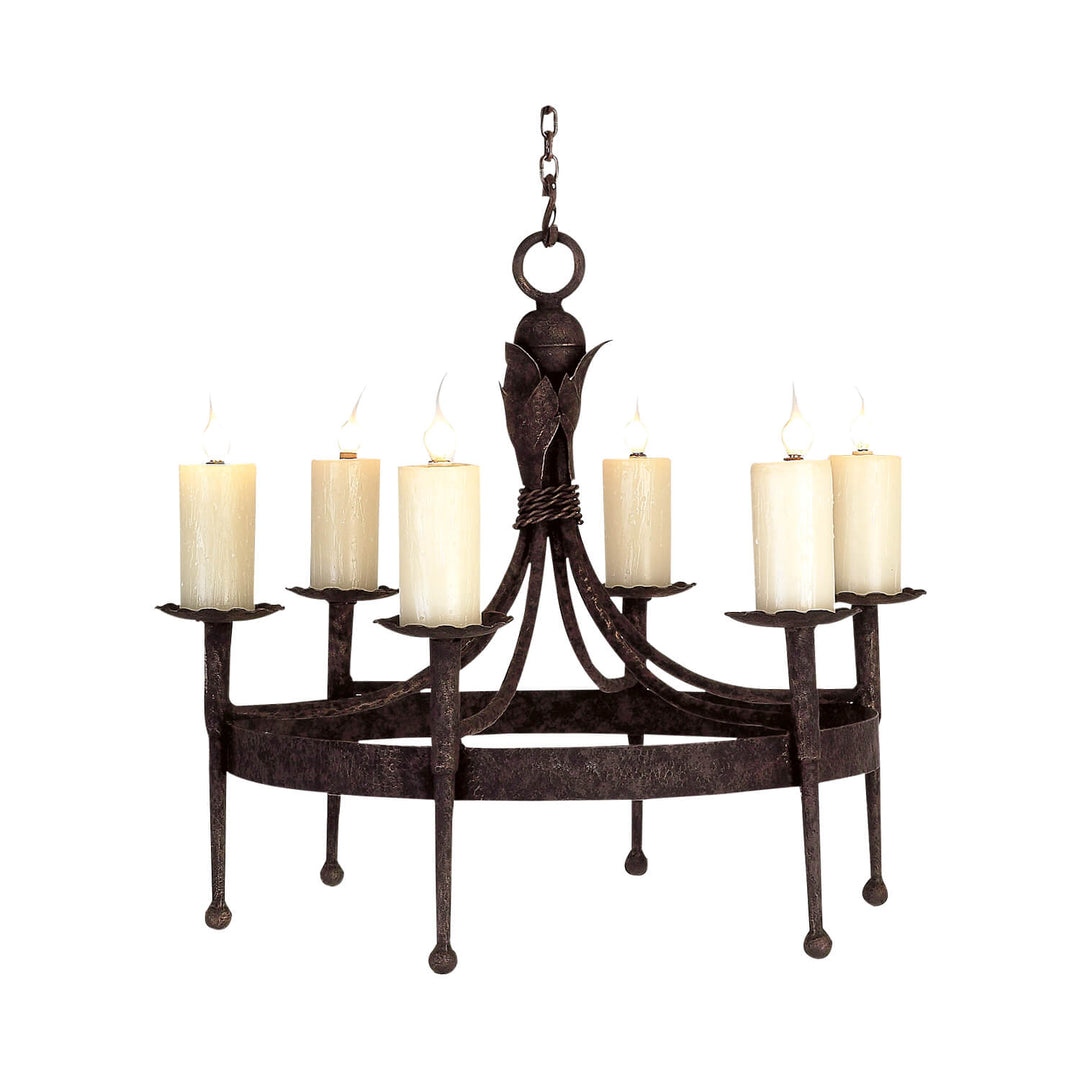 Richard Wrought Iron Designer Chandelier