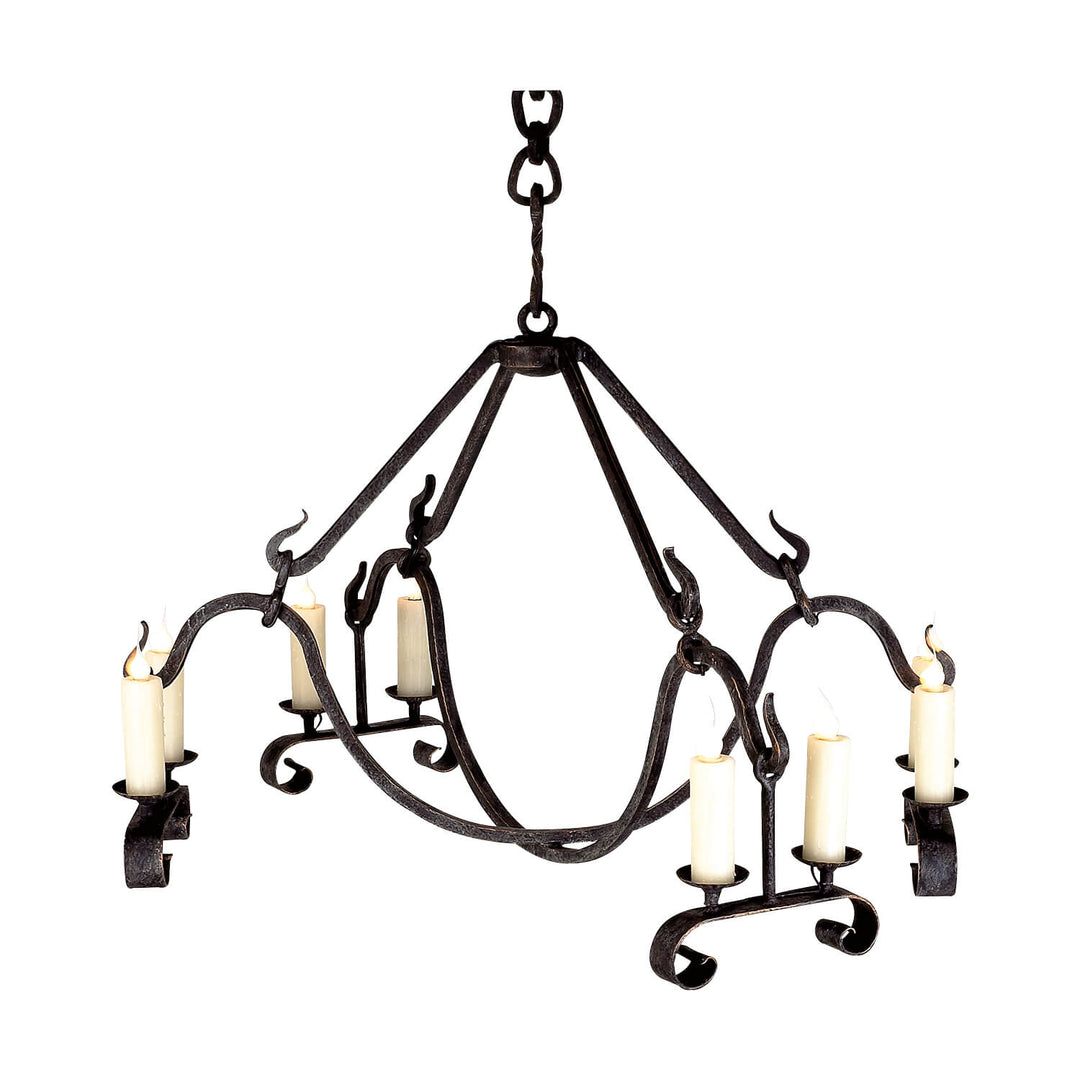 8 Light Perkins Iron Chandelier