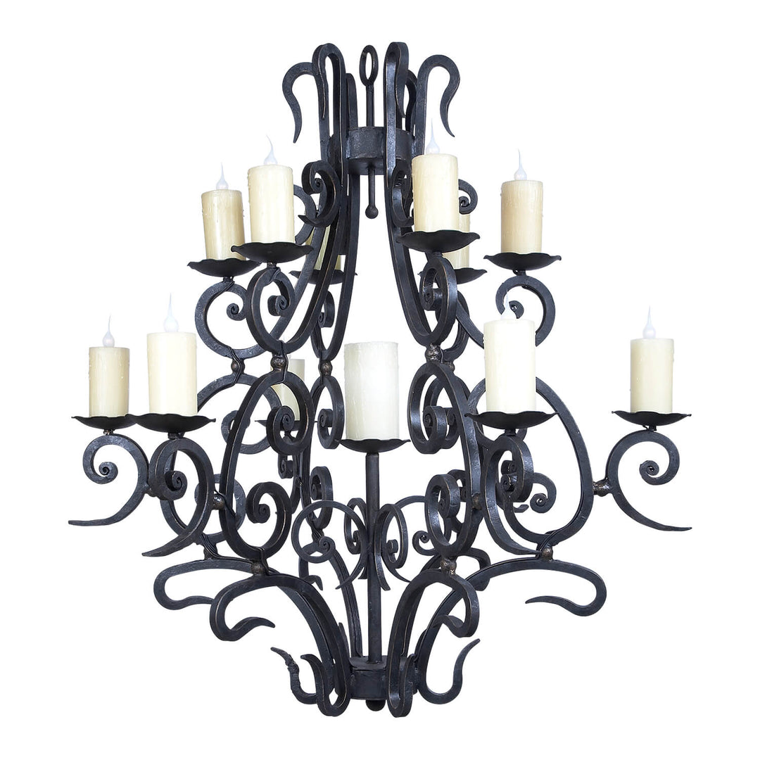 13 Light Elizabeth – Hand Forged Iron Heirloom Chandelier