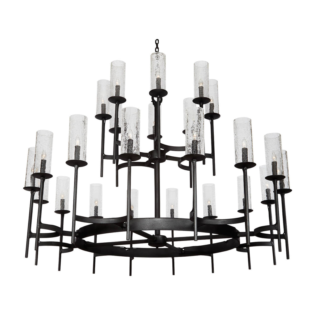 2 Tier Hunt Wrought Iron Chandelier