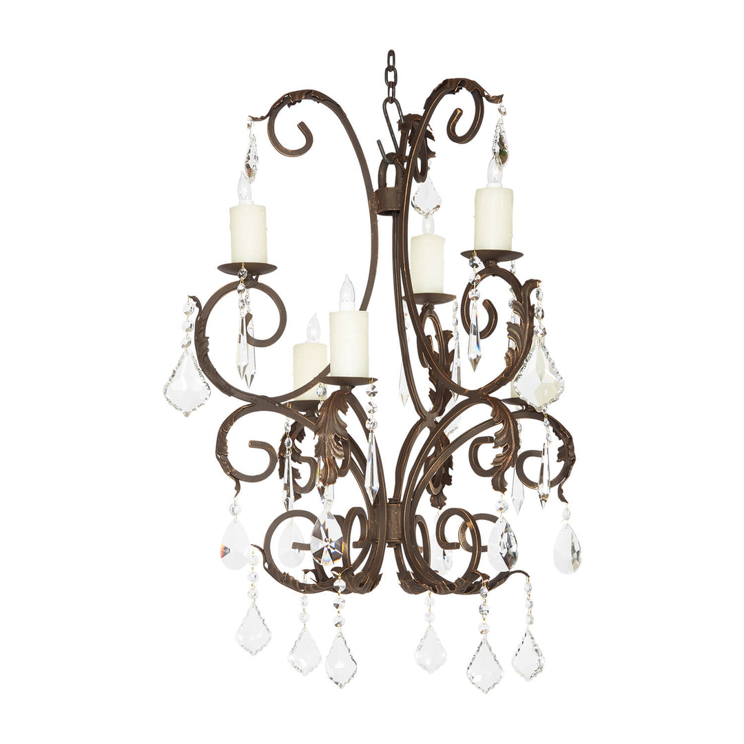 6 Light Ashore Iron Chandelier