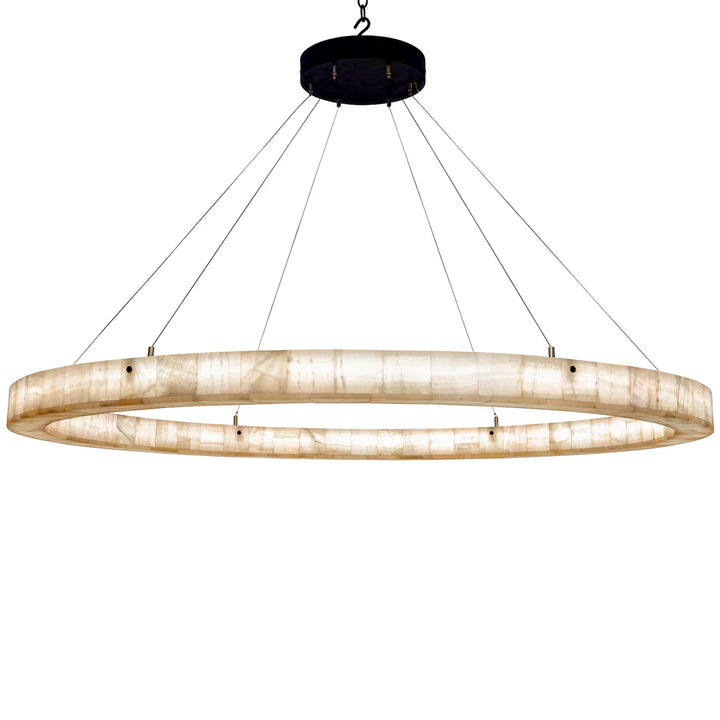 The Thalorix Alabaster Ring Chandelier