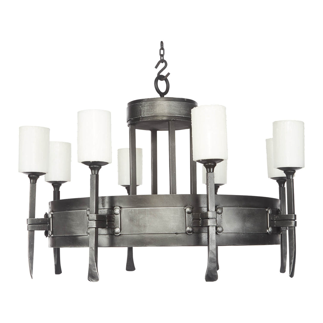 Single Tier Danny Wrought Iron Chandelier