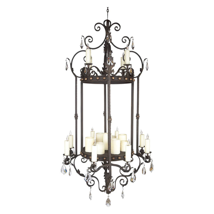Sierra Crystal Lantern Chandelier