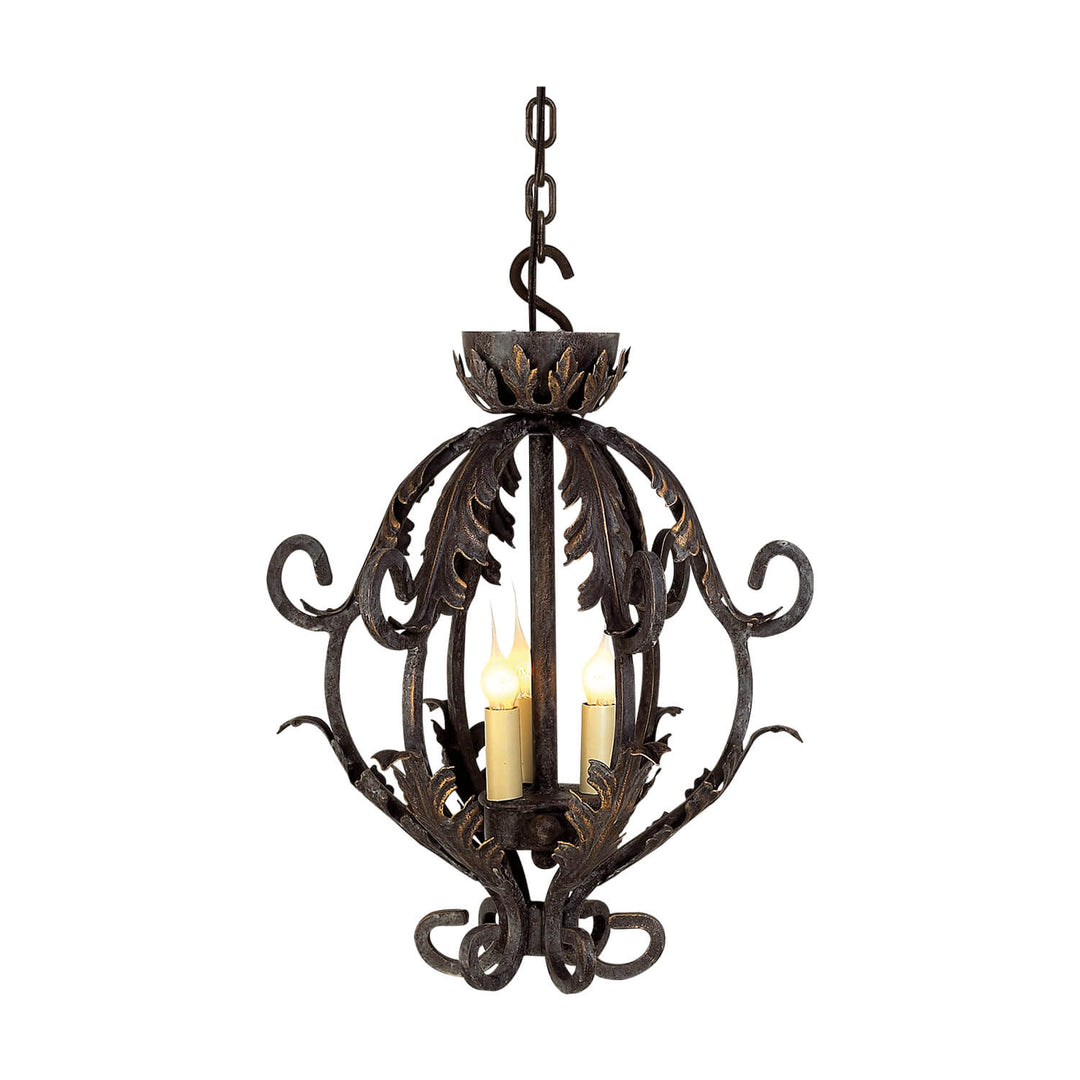 3 Light Peanut – Iron Artisan Pendant