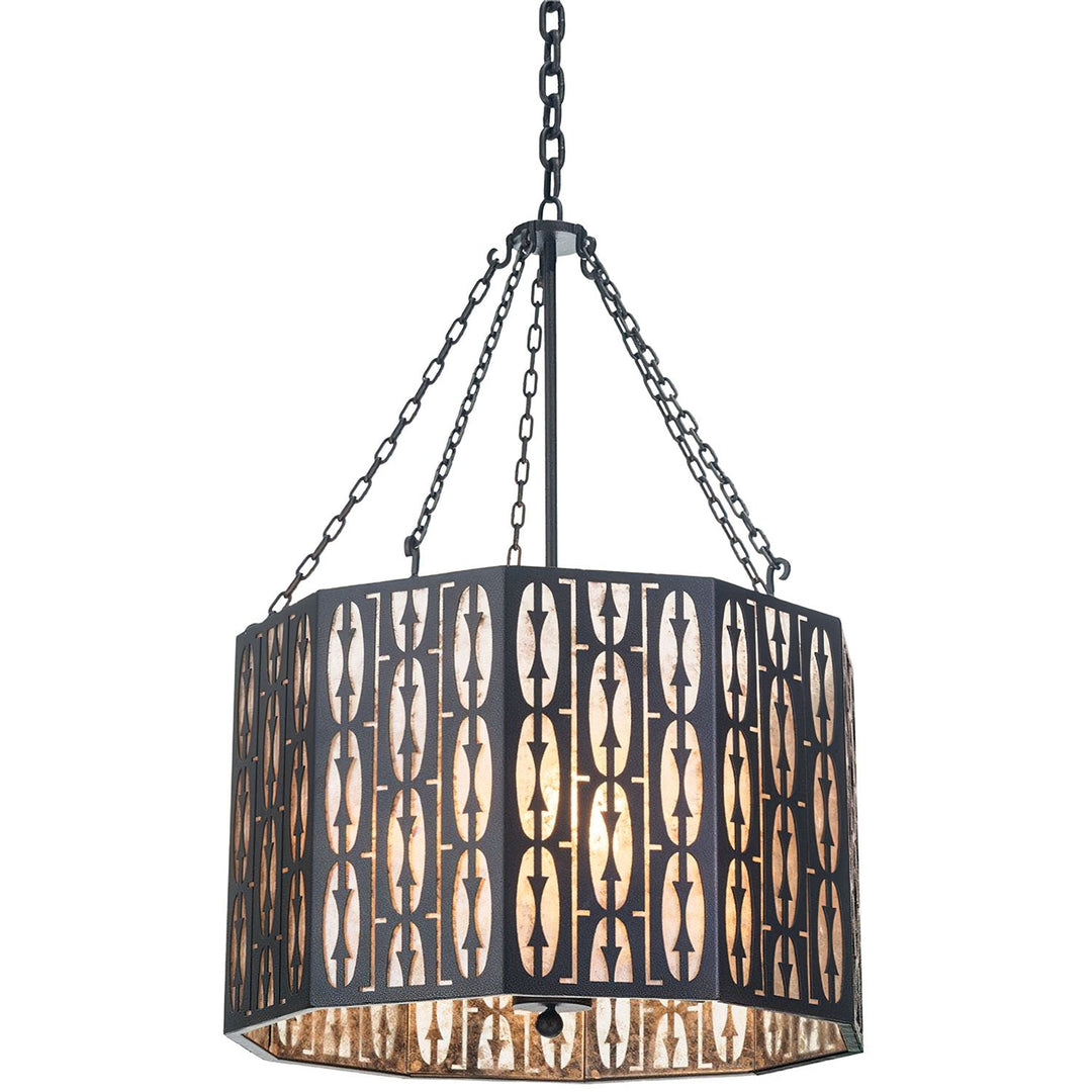 Django - Wrought Iron Decagon Designer Chandelier