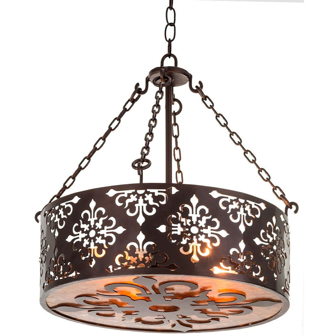 Fitzgerald Round Iron Artisan Chandelier