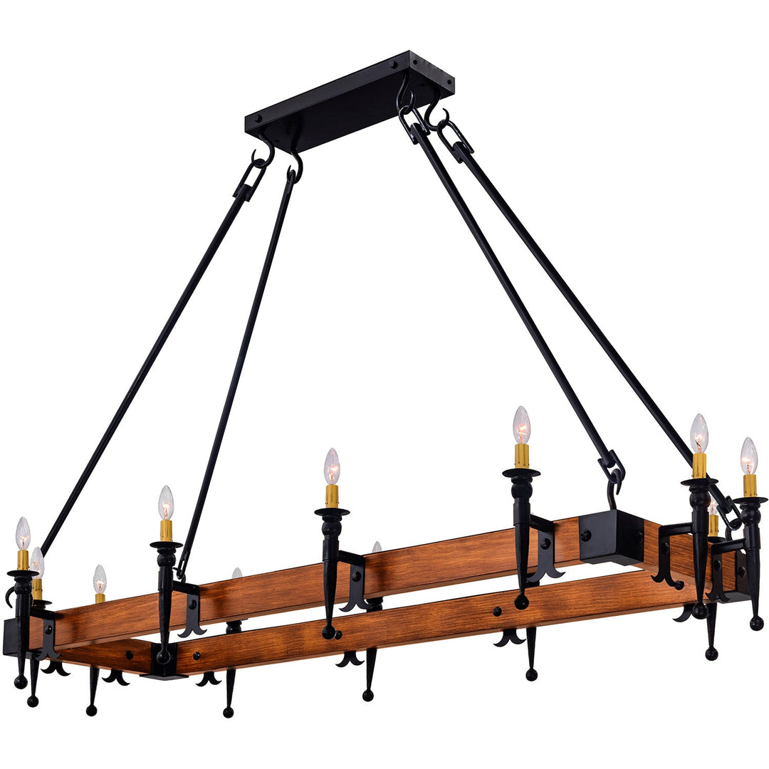 Huntington Wrought Iron Artisan Chandelier