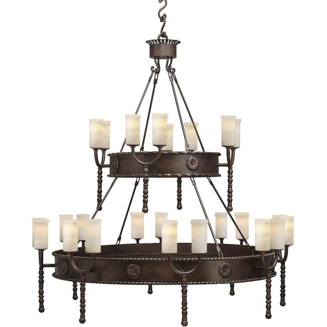 Montecito 2 Tier Alabaster Chandelier