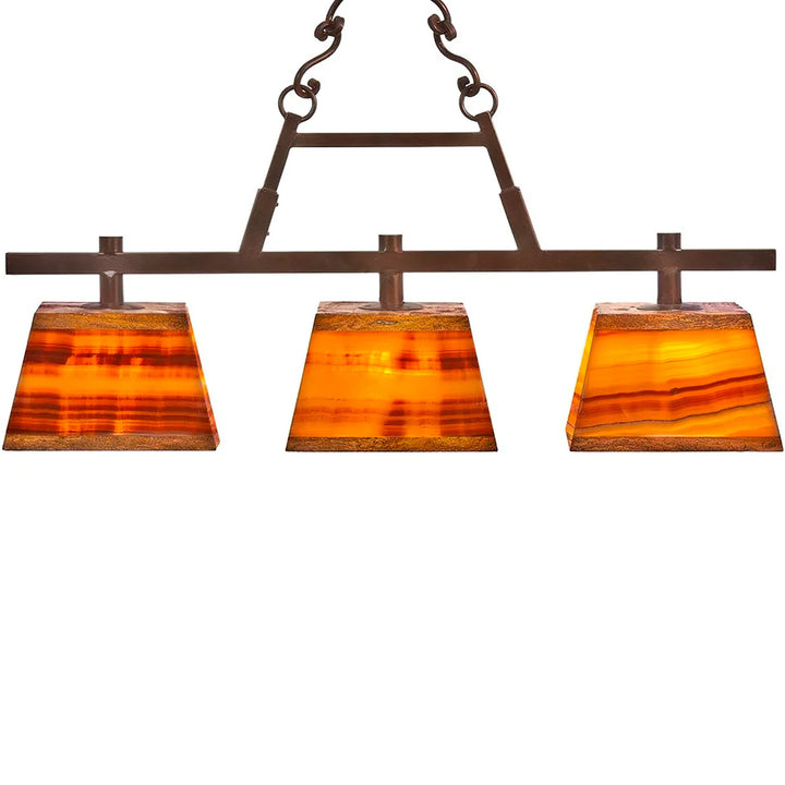 Amber Mesa Billiard Chandelier