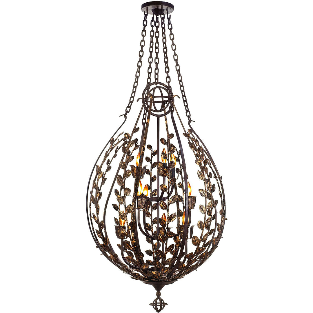 Athena Wrought Iron Designer Chandelier