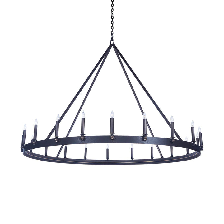 The Virello Modern Iron Ring Chandelier