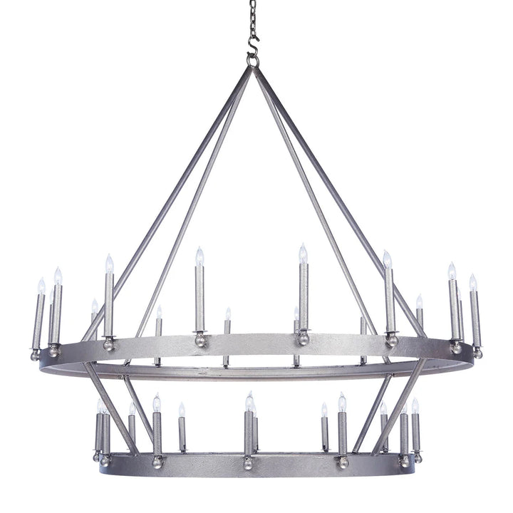 The Solvane Two-Tier Ring Chandelier