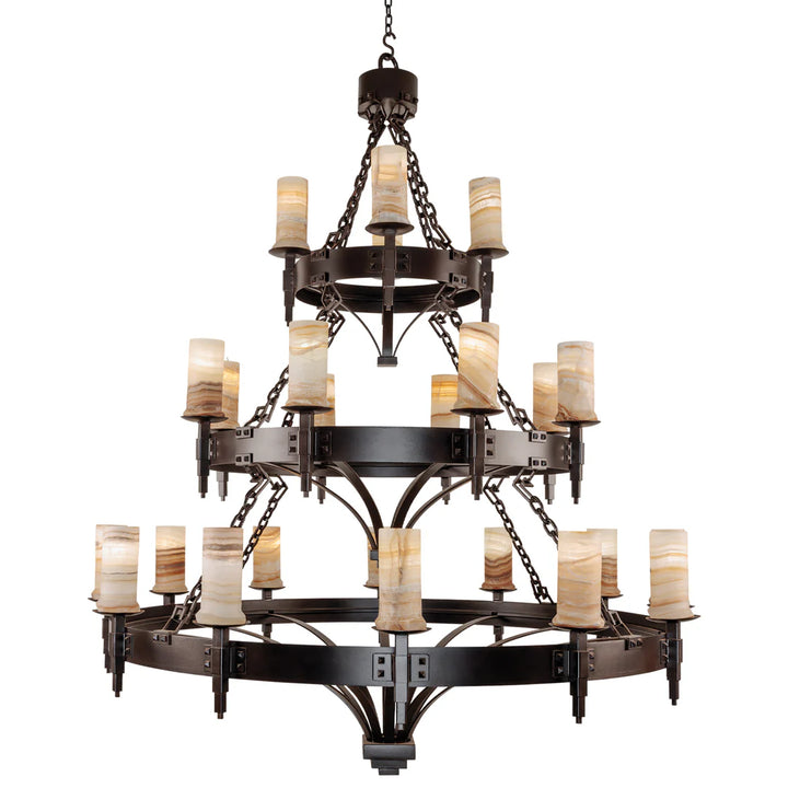 The Korveth Grand Alabaster Chandelier