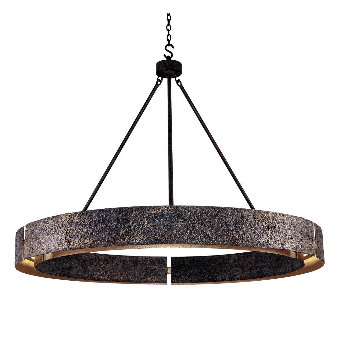 The Dominion Halo Iron Chandelier