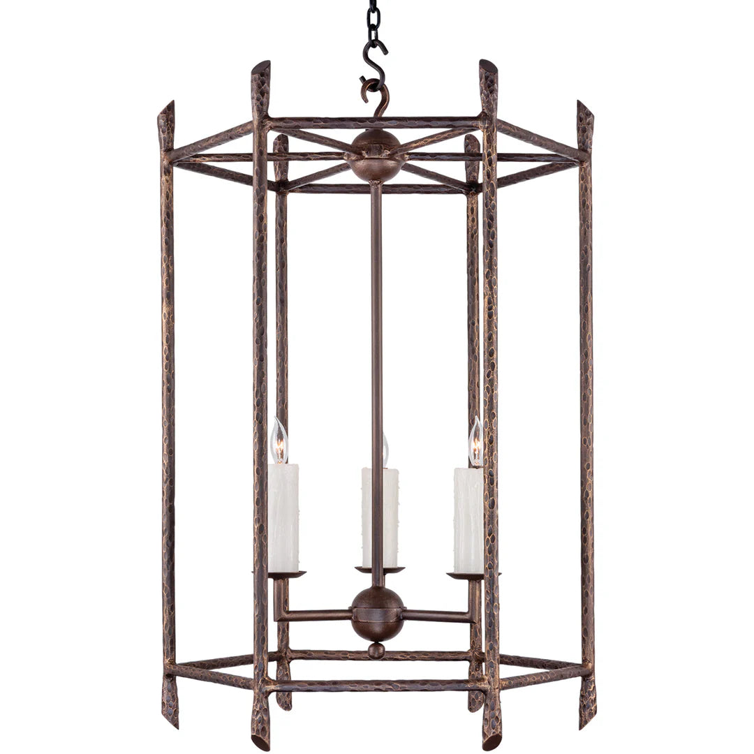 The Bravaro Hammered Iron Chandelier