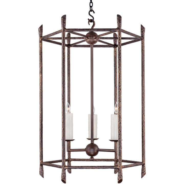 The Bravaro Hammered Iron Chandelier