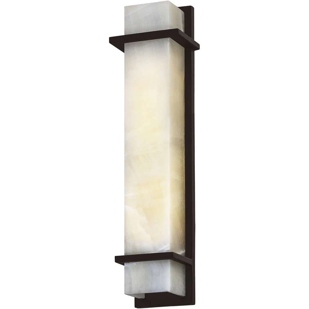 The Sierra Onyx Column Wall Sconce