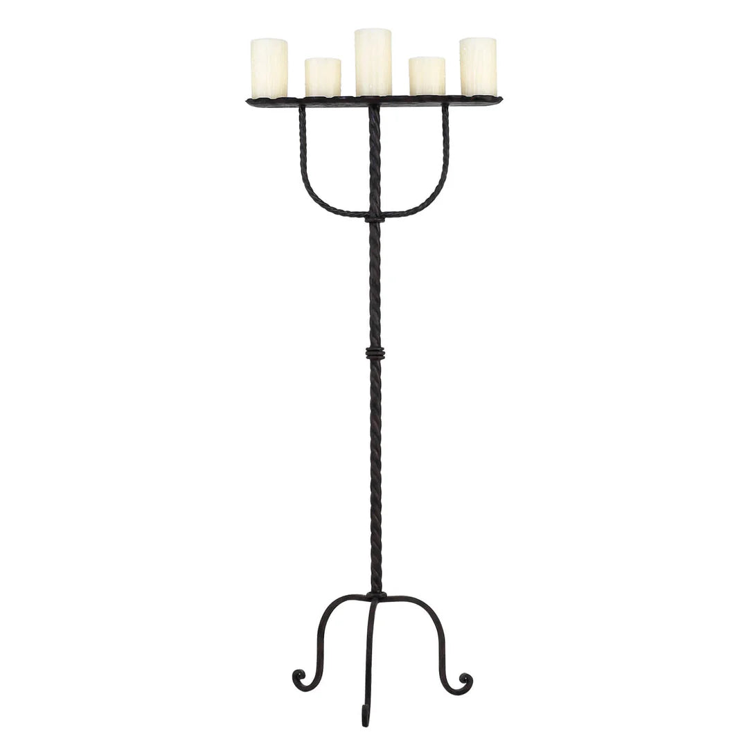 Sierra Forge Floor Candelabra