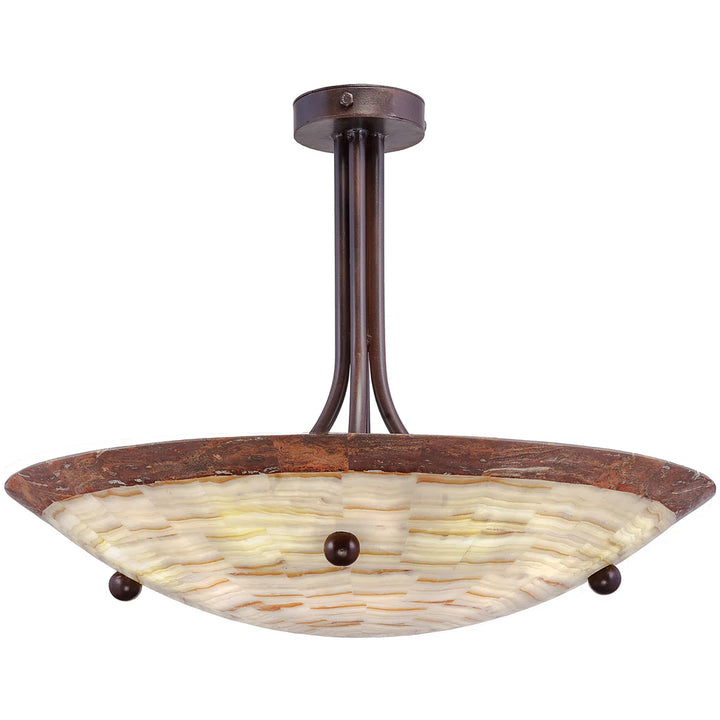 Sierra Verona Onyx Bowl Chandelier