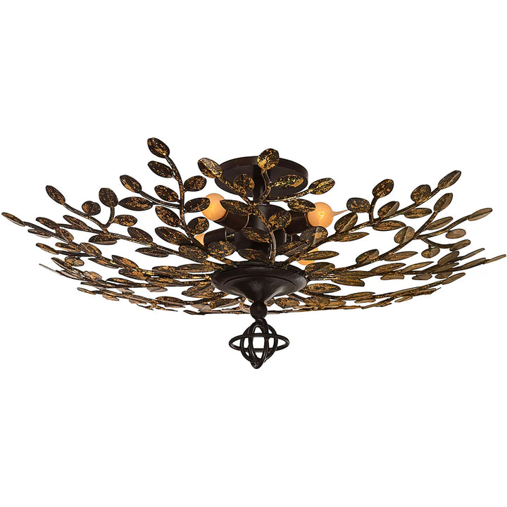 Sierra Laurel Leaf Flush Mount