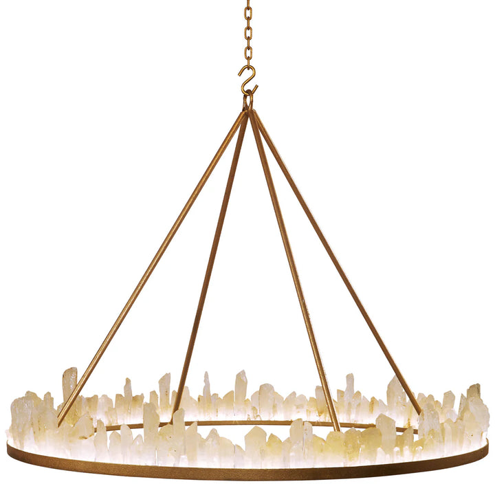 Caldera Quartz Crystal Ring Chandelier