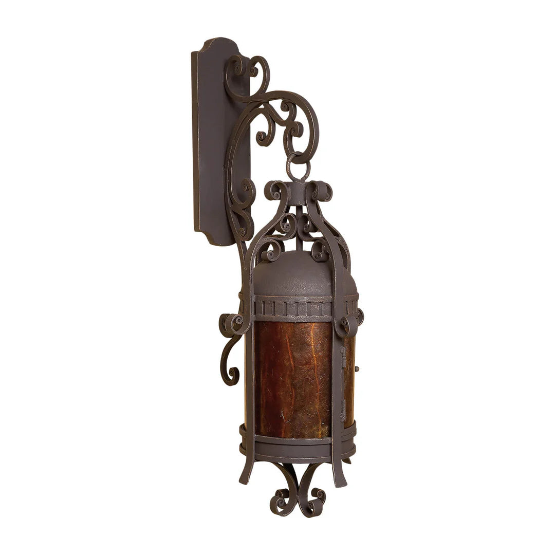Marbella Onyx Iron Lantern Sconce