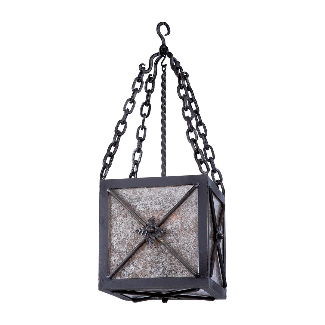 Square Micah Wrought Iron Pendant