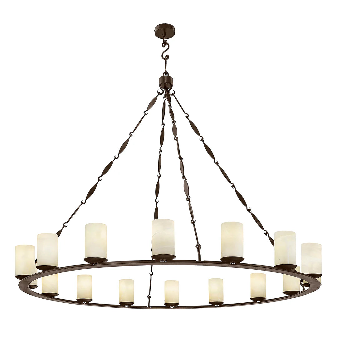The Valencia Ring Iron Chandelier