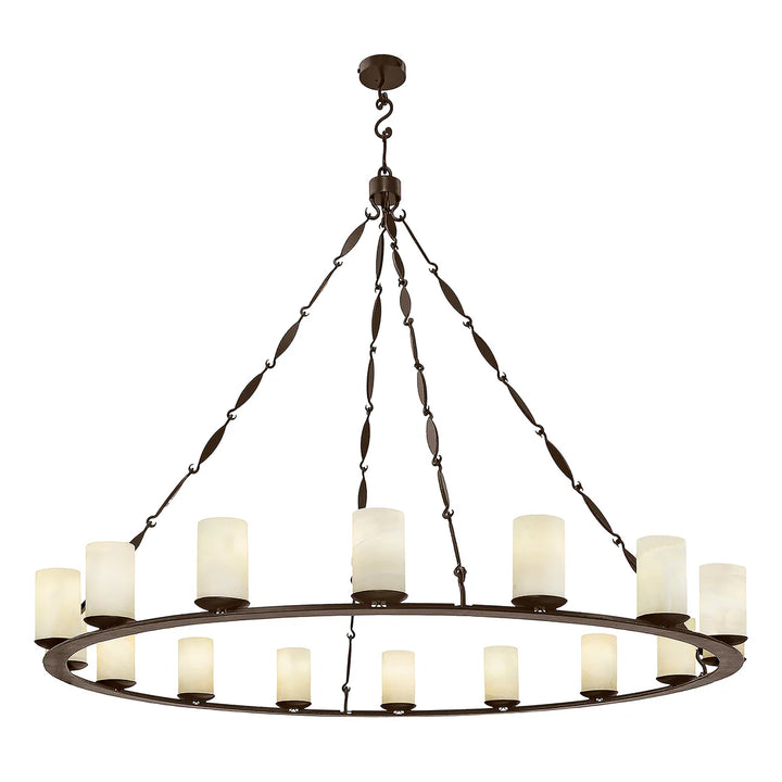 The Valencia Ring Iron Chandelier