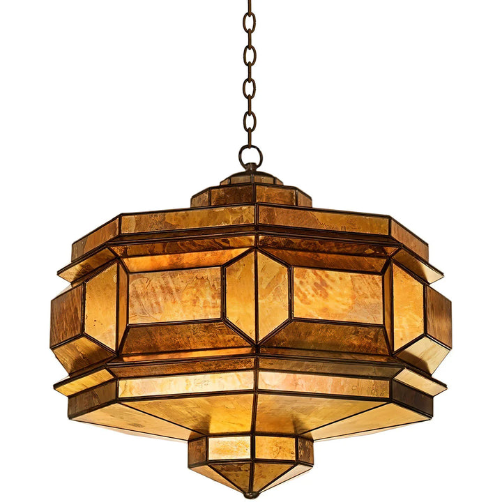 Monaco Amber Glass Pendant