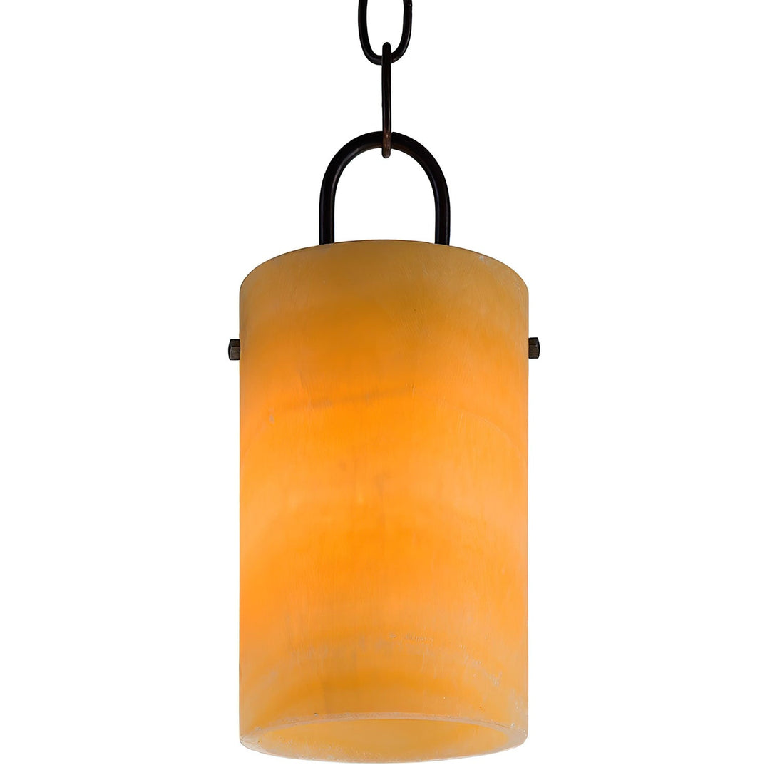 Antibes Simple – Alabaster Pendant – Amber