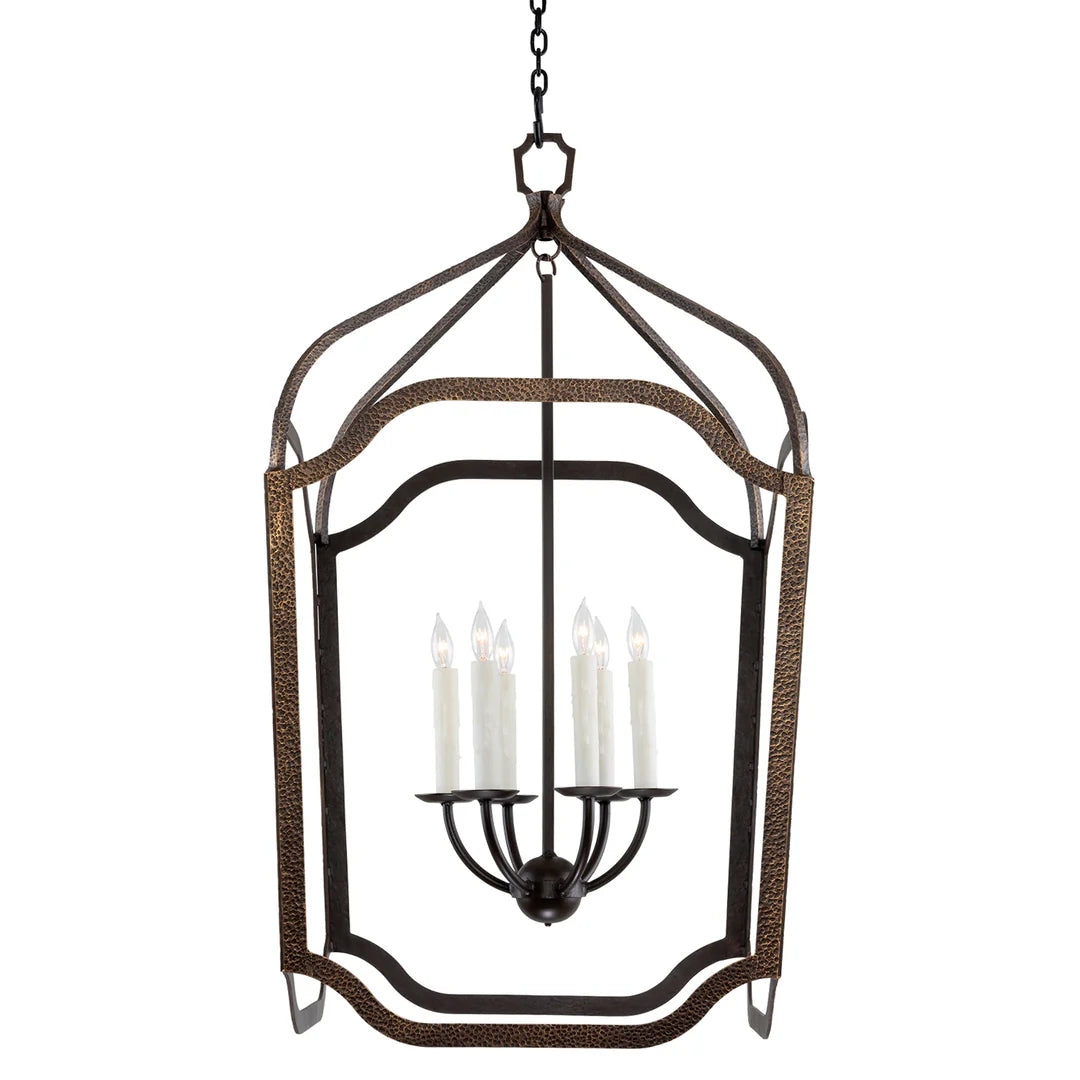 The Montara Wrought Iron Lantern Chandelier