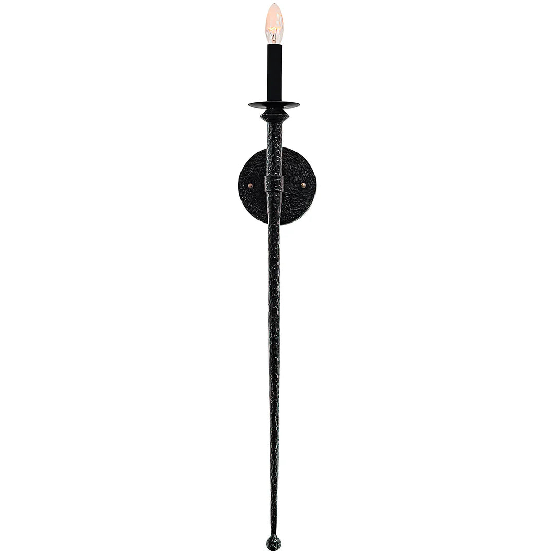 The Ironcrest Taper Candle Wall Sconce