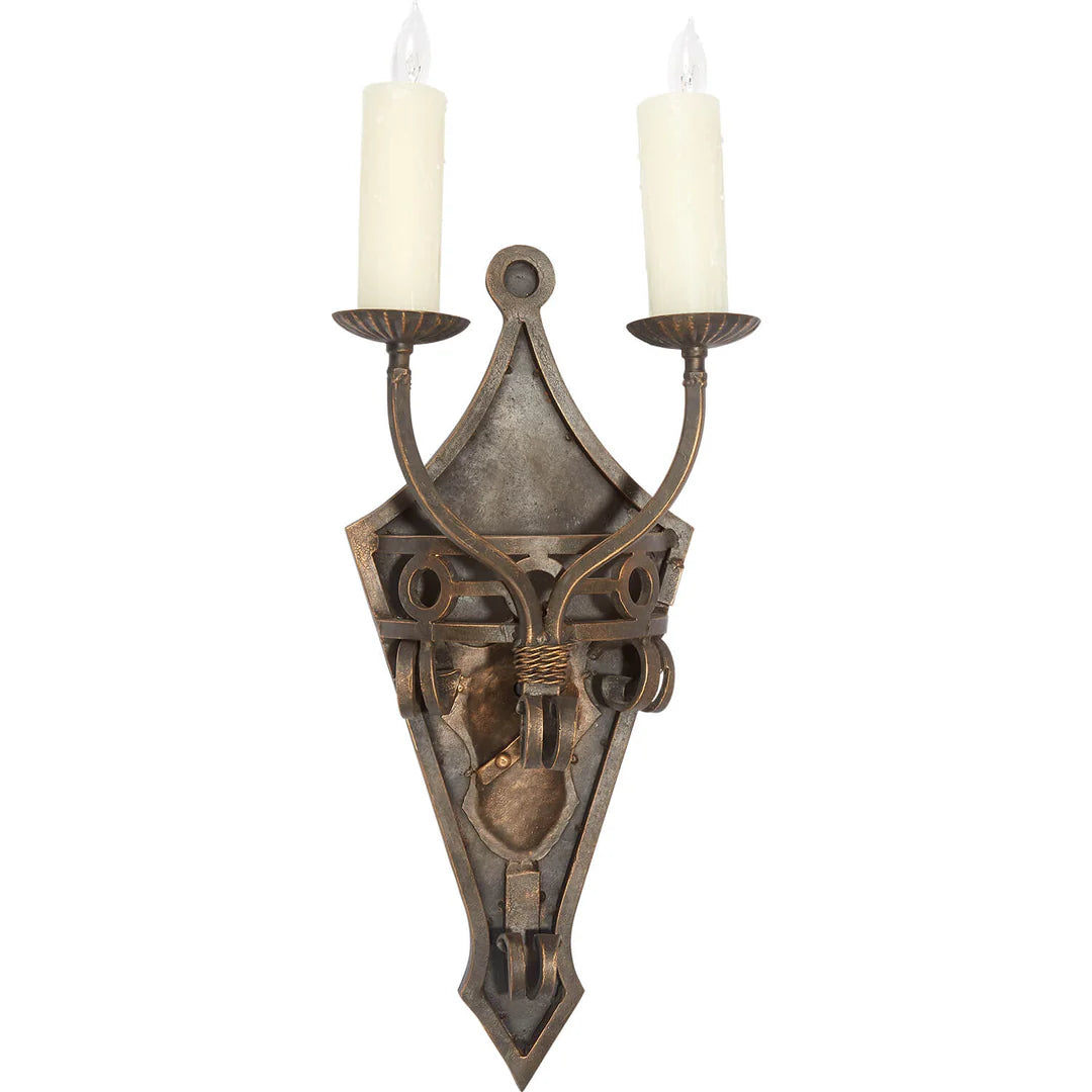 The Sierra Regent Dual Candle Wall Sconce