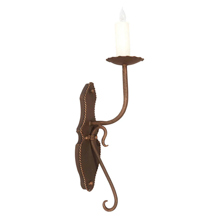 Sierra Scroll Arm Candle Wall Sconce