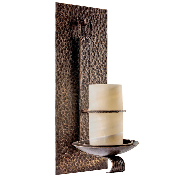The Redstone Onyx Candle Cup Wall Sconce