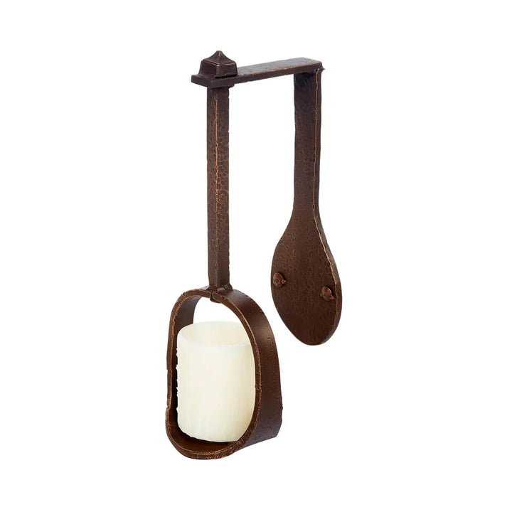 Sierra Iron Hanging Loop Candle Wall Accent