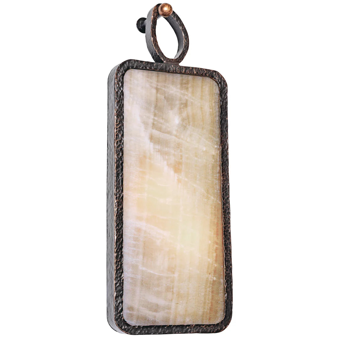 The Sierra Glow Onyx Panel Wall Sconce